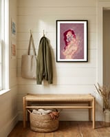 Biohazard Lady framed in a relaxed room thumbnail