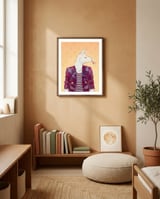 Eddy The Llama framed in a gentle room thumbnail