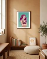 Raven Lady framed in a gentle room thumbnail