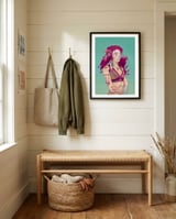 Raven Lady framed in a relaxed room thumbnail
