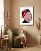 A Bloody Halo framed in a tender room thumbnail
