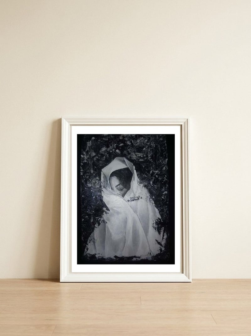 Peerless — framed, leaning against the wall