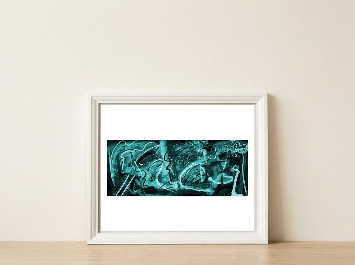 Chromatism 3 — framed, leaning against the wall