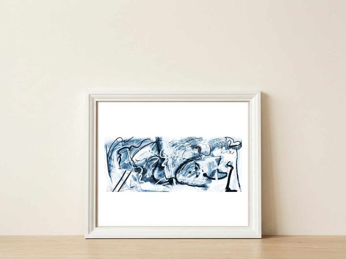 Chromatism 6 — framed, leaning against the wall