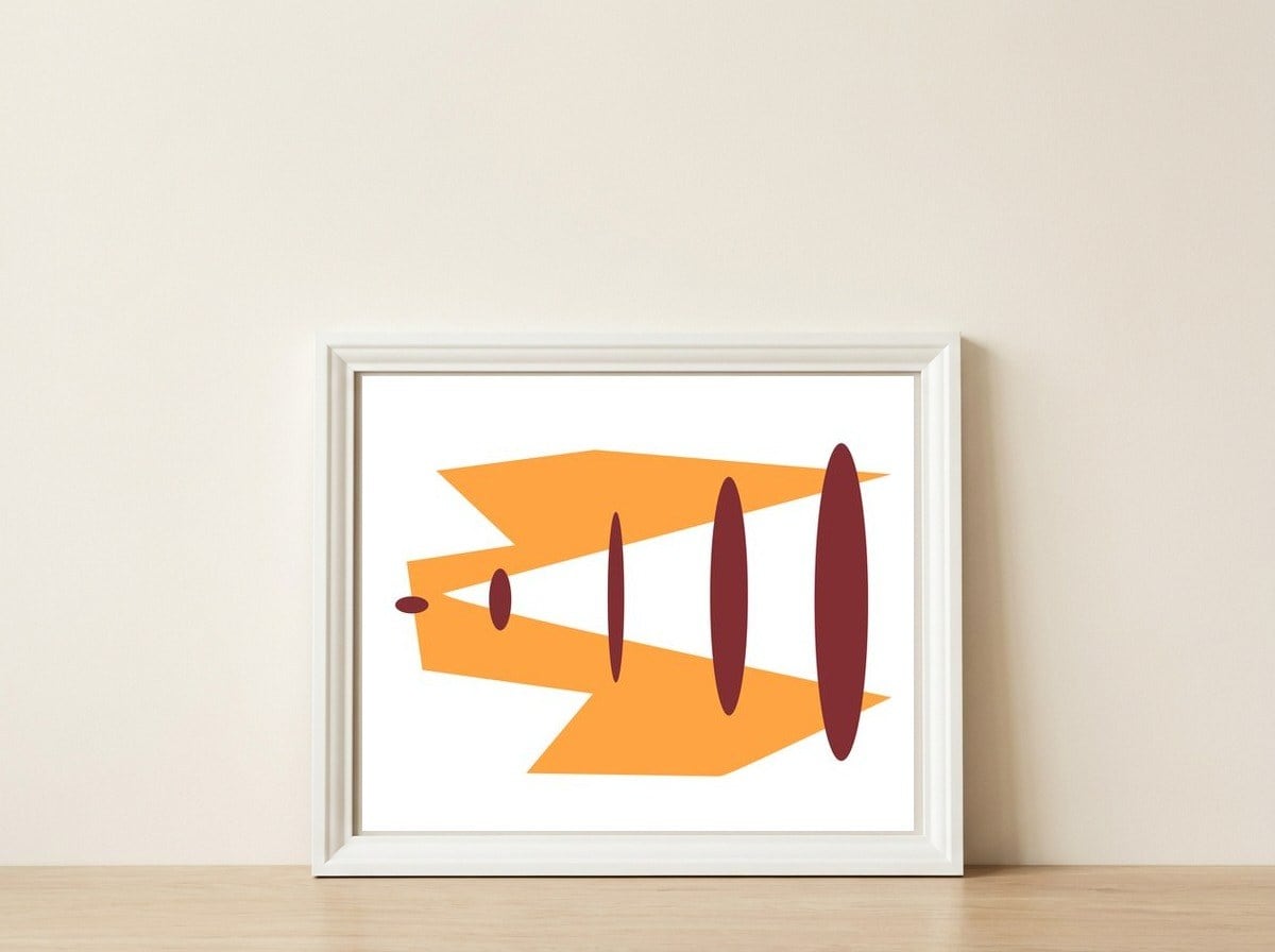 Casters 1 — framed, leaning against the wall