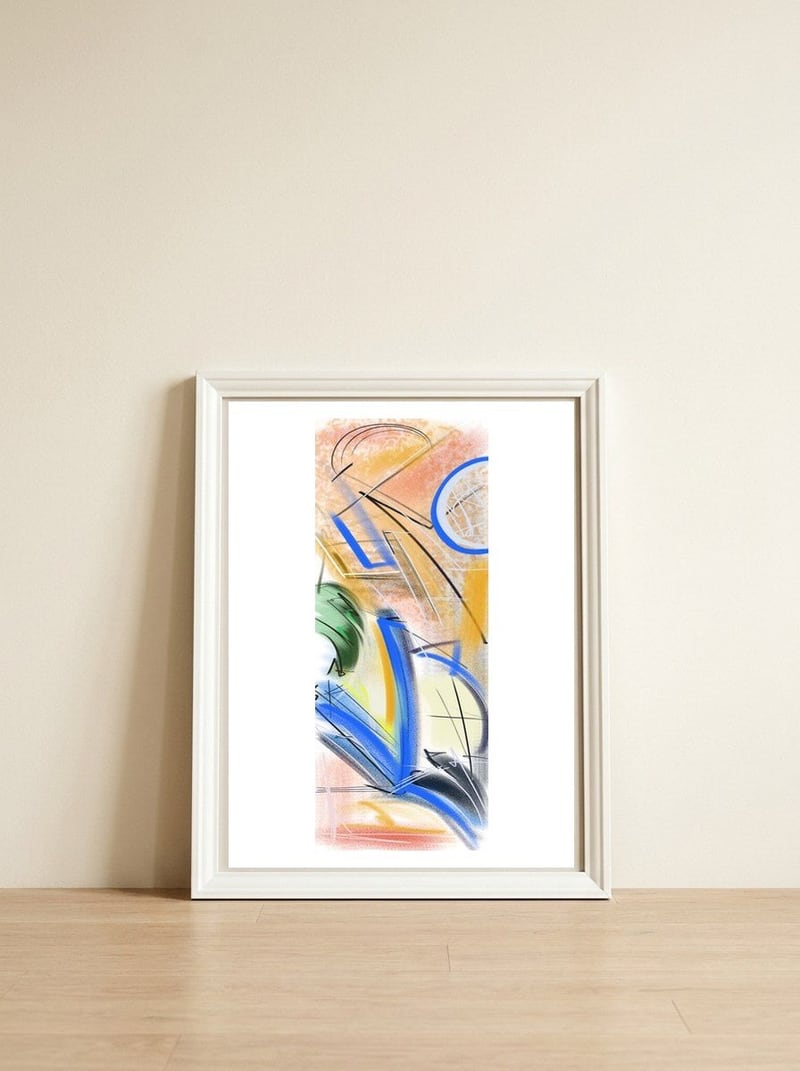 Colors And Life — framed, leaning against the wall