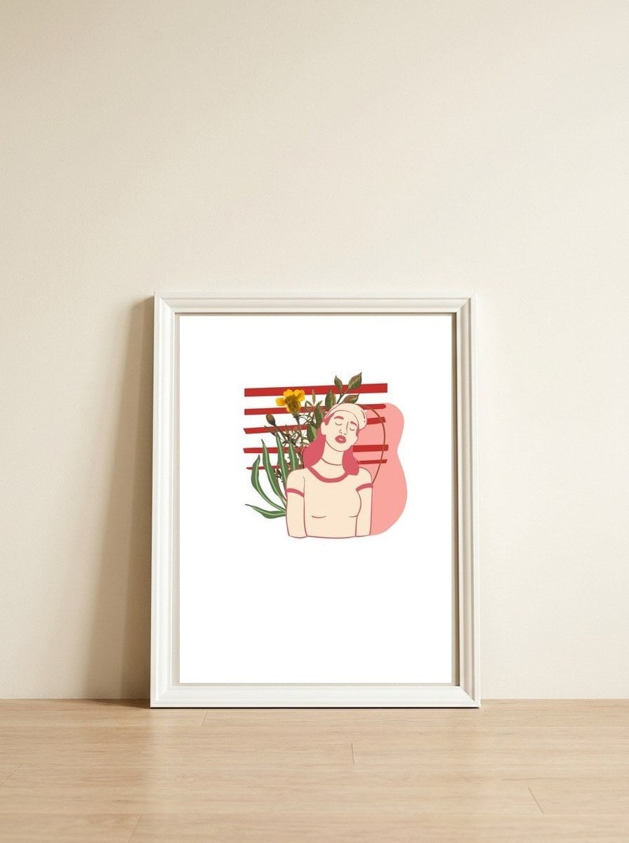 Charlyn — framed, leaning against the wall