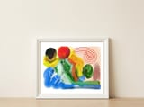 Intensely — framed, leaning against the wall thumbnail