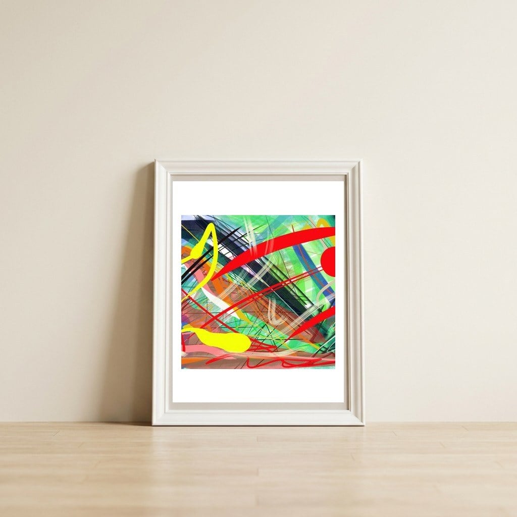 Joy And Party — framed, leaning against the wall
