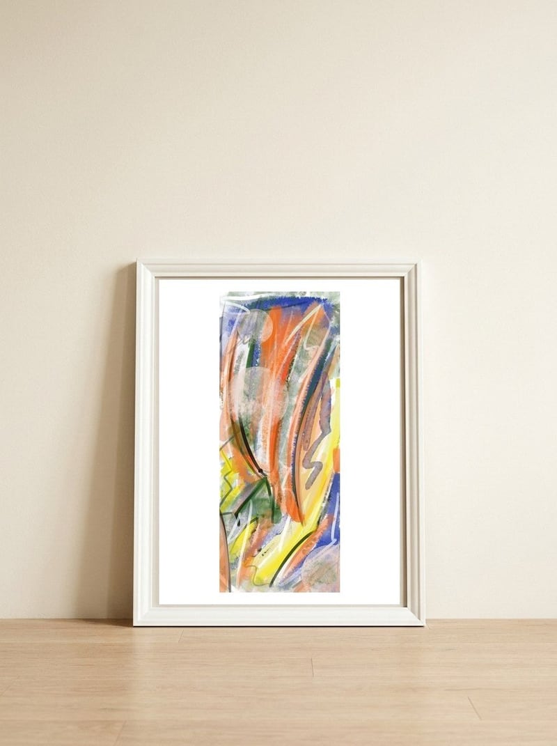 Many Colors And More Colors — framed, leaning against the wall