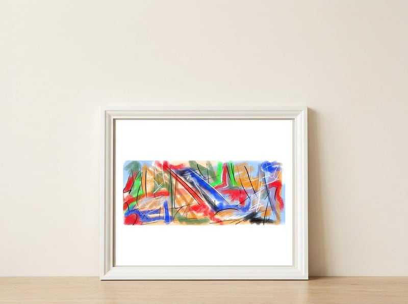 Pathways In Color — framed, leaning against the wall
