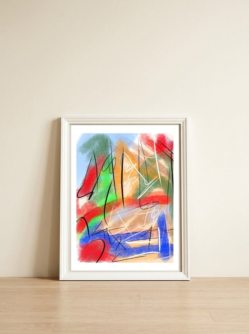 Pathways In Color 1 — framed, leaning against the wall