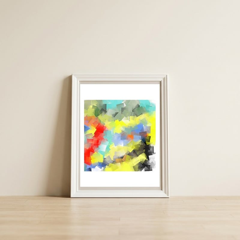 Peace And Life 3 — framed, leaning against the wall
