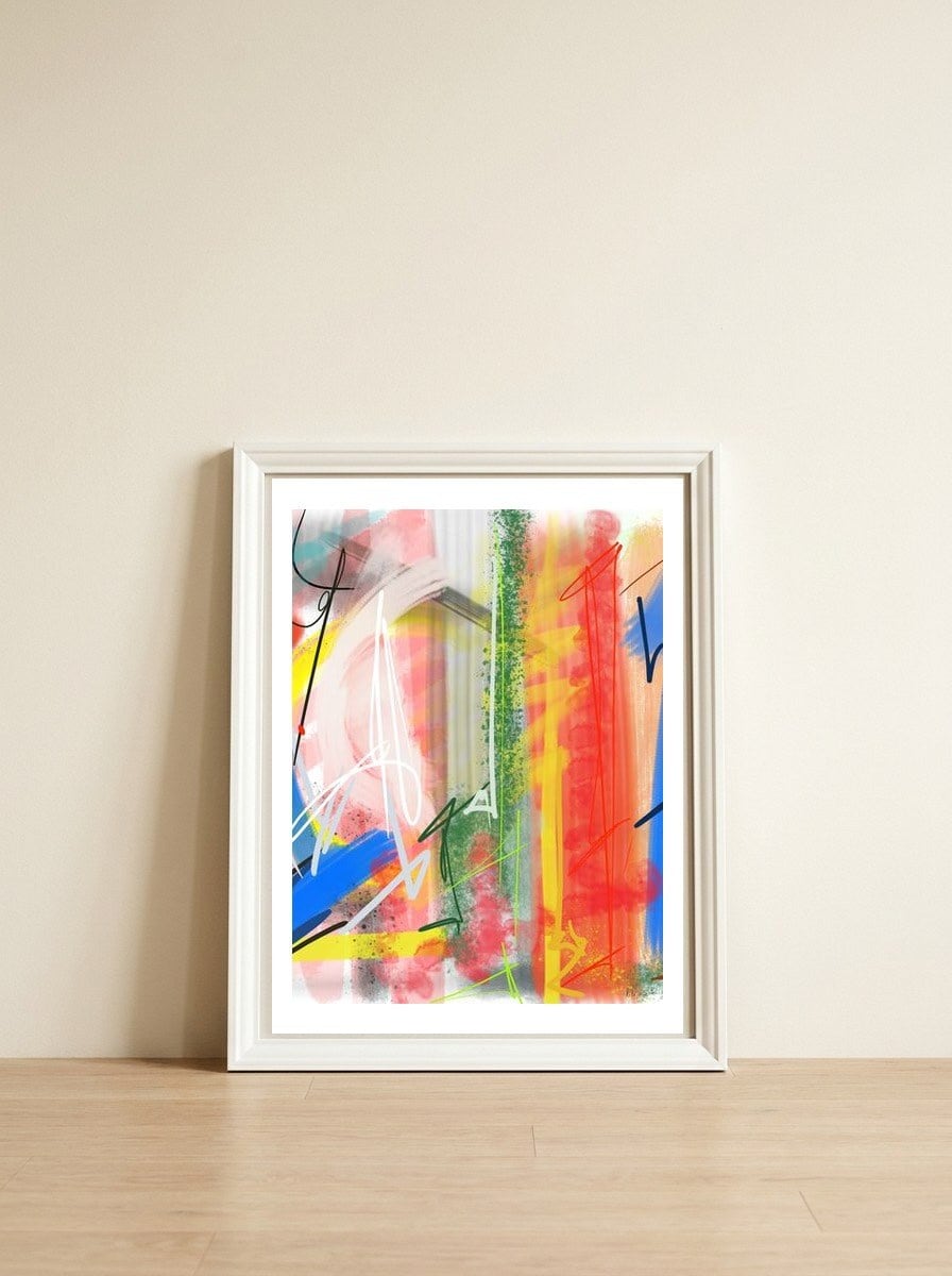 Roads Of Life 6 — framed, leaning against the wall