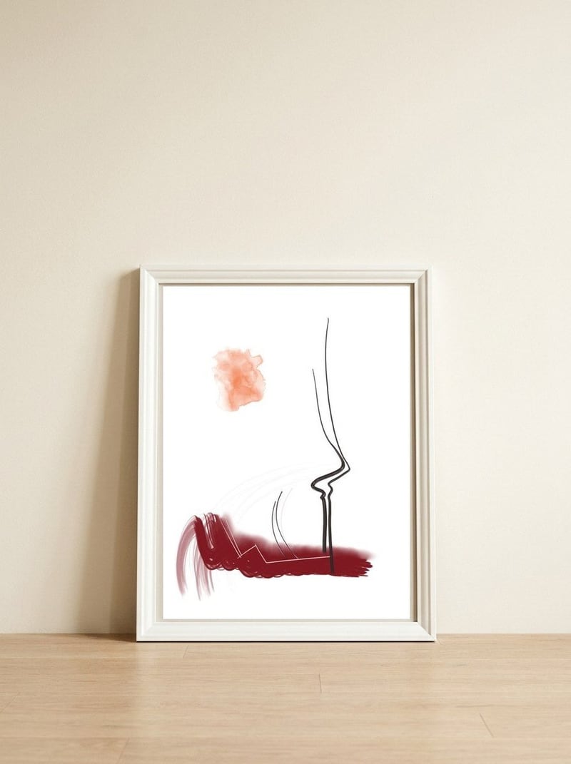 Subtle And Beautiful — framed, leaning against the wall