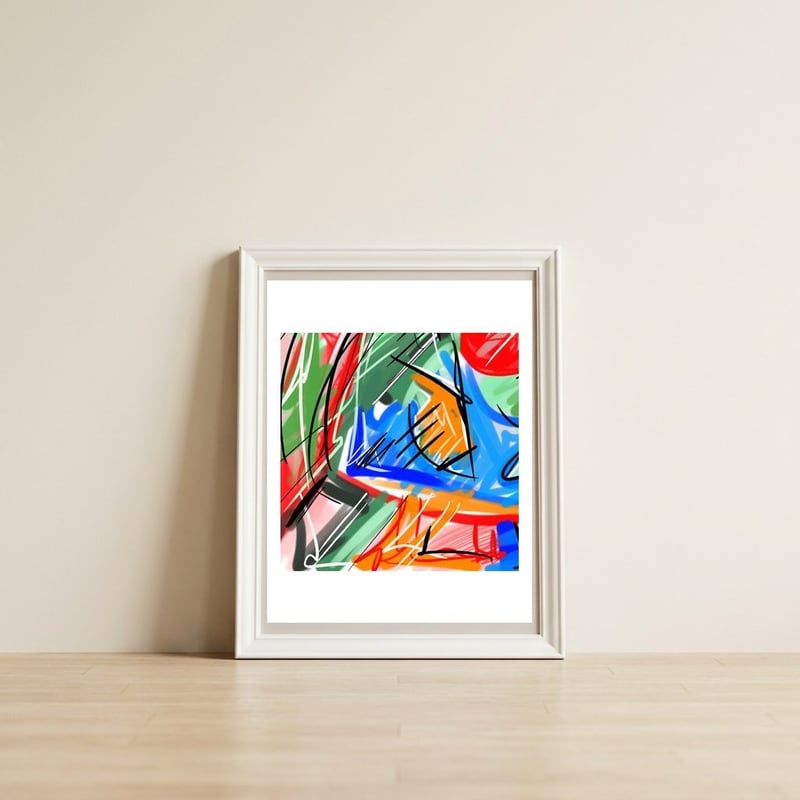 Subtlenes Of Colors In Traces 3 — framed, leaning against the wall
