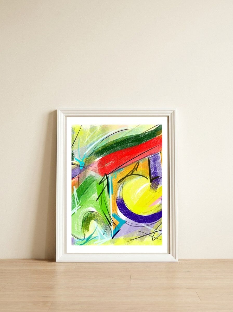 Urbanities 1 — framed, leaning against the wall