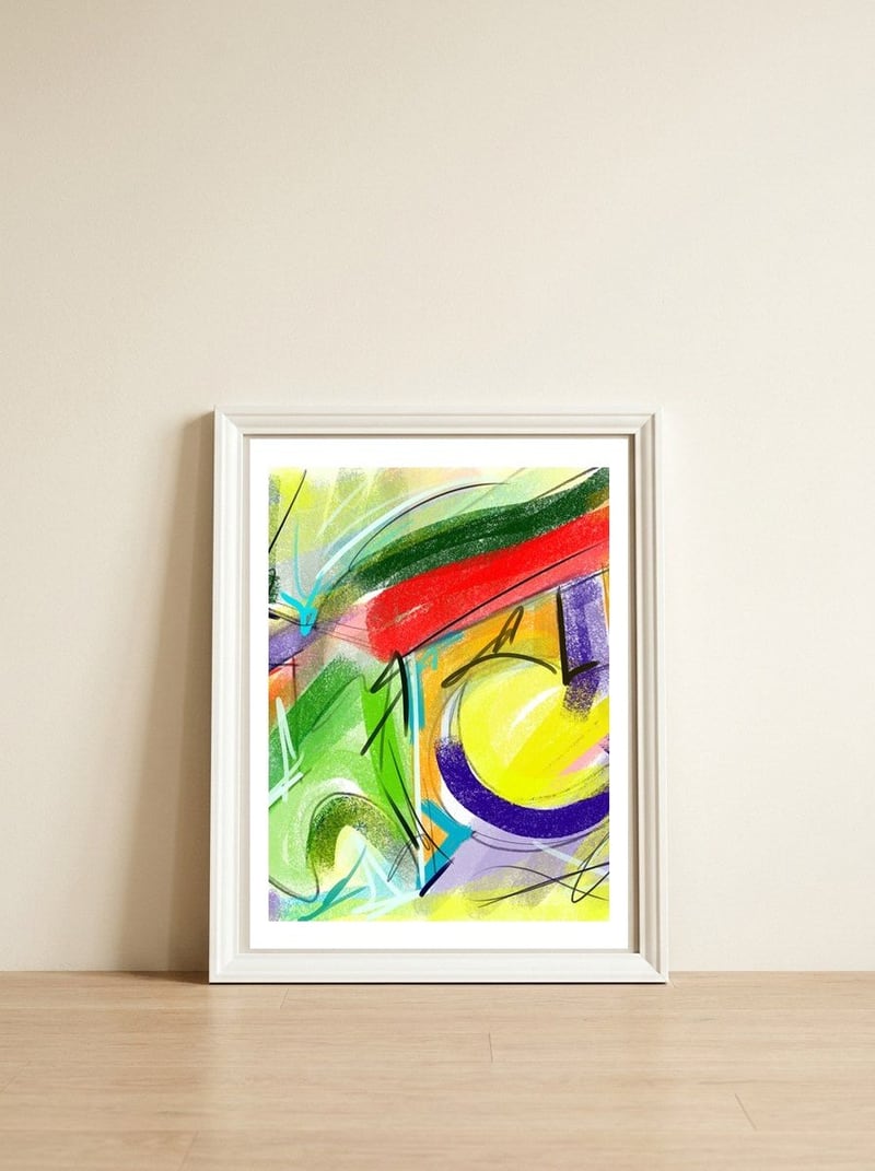 Urbanities 1 — framed, leaning against the wall
