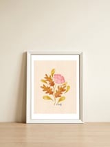 Oak And Peony — framed, leaning against the wall thumbnail