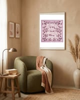 I Love You Berry Much framed in a tender room thumbnail