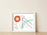 Traits and Lightness — framed, leaning against the wall thumbnail