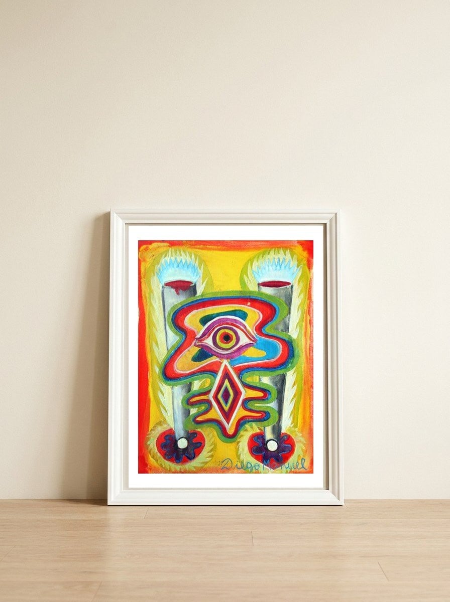 Astrapop 2022 1 — framed, leaning against the wall