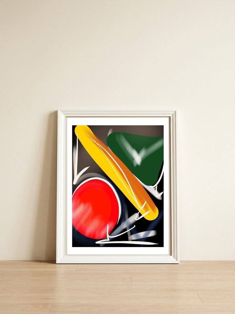Passatempo — framed, leaning against the wall