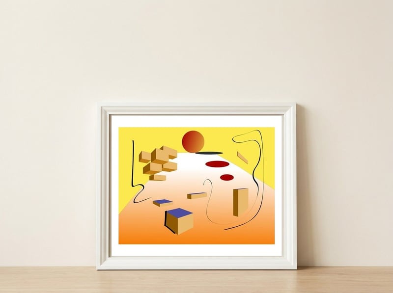Objetos Virtuais 2 — framed, leaning against the wall