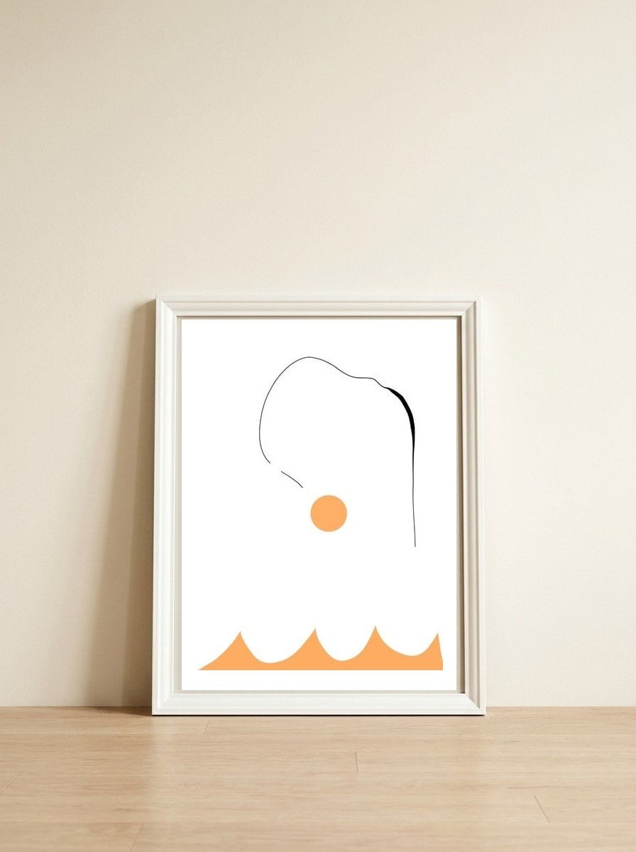 Salto Ornamental — framed, leaning against the wall