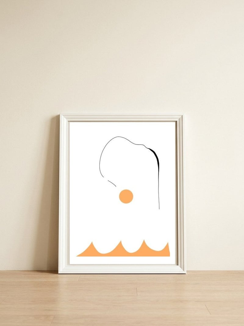 Salto Ornamental — framed, leaning against the wall