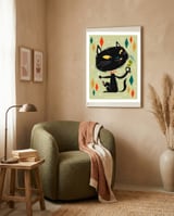 Cat A Tonic Black framed in a tender room thumbnail