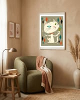 Cat A Tonic White framed in a tender room thumbnail