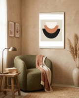 GEOMETRIC ART - 04PL framed in a tender room thumbnail