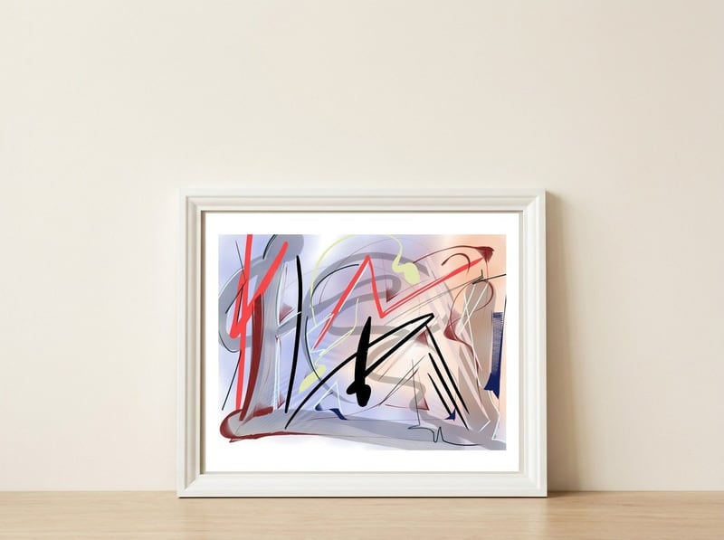 Reminiscências — framed, leaning against the wall