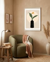 VASE AND MOON - 01B framed in a tender room thumbnail