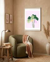Monsteraplant framed in a tender room thumbnail