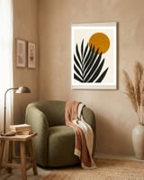 LEAF AND SUN - 02 framed in a tender room thumbnail