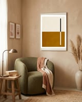 GEOMETRIC ART - 01G framed in a tender room thumbnail