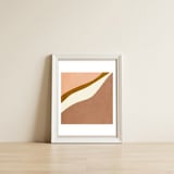 ABSTRACT WAVES — framed, leaning against the wall thumbnail