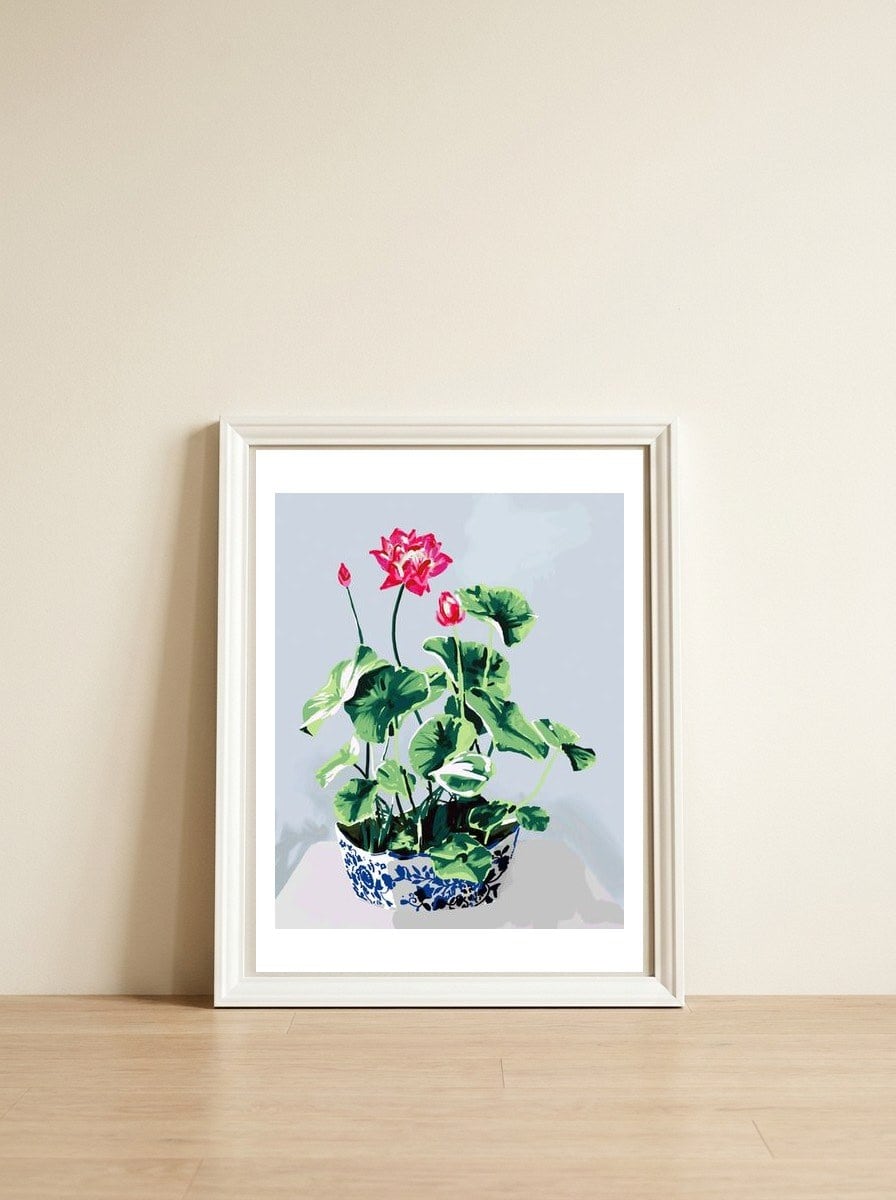 Moroccan Planter — framed, leaning against the wall