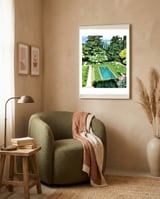 Life's Better Poolside | Vacation Travel Holiday Resort Swim | Architecture Summer Landscape framed in a tender room thumbnail