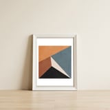 GEOMETRIC SHAPES - A01 — framed, leaning against the wall thumbnail