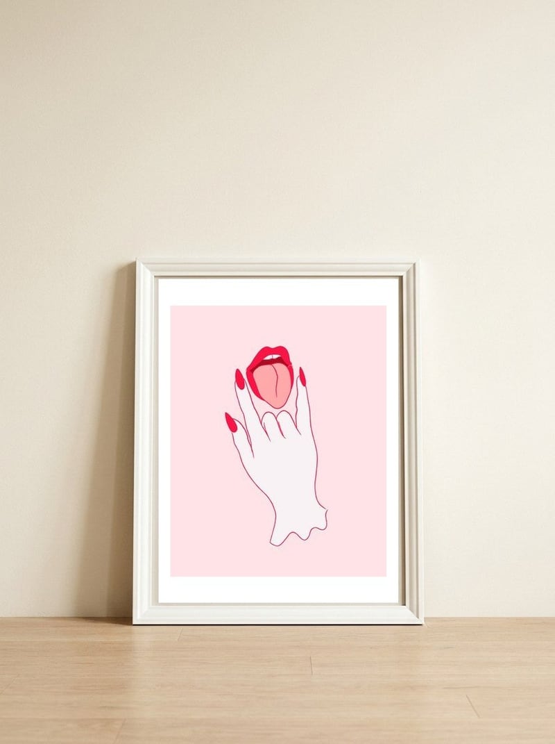Rock On! — framed, leaning against the wall
