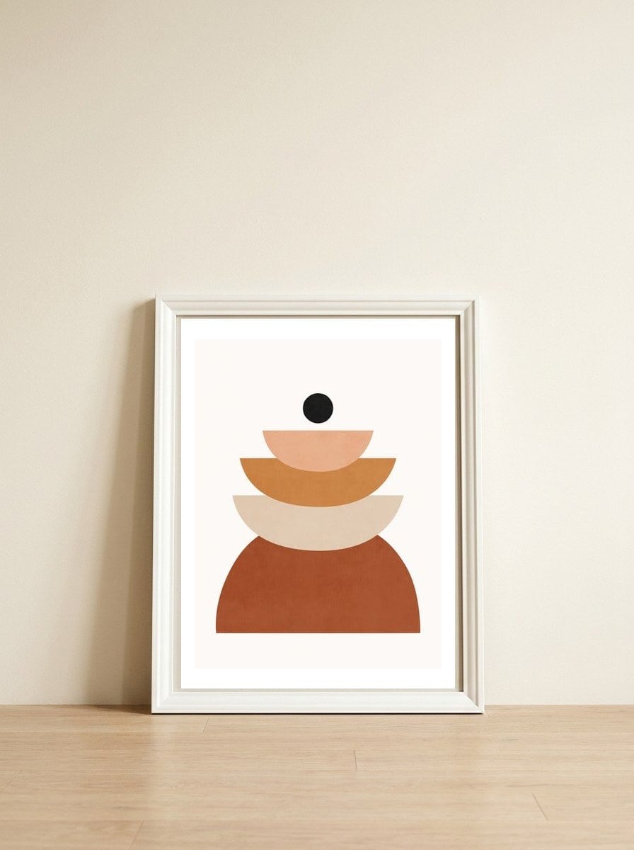 GEOMETRY OVERLAYS T02 — framed, leaning against the wall