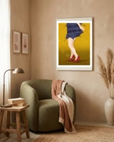Flapper with red shoes framed in a tender room thumbnail