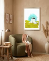 Play Date framed in a tender room thumbnail