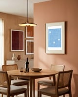 Cutlery Blue framed in a intimate room thumbnail