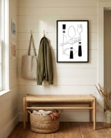 Cutlery framed in a relaxed room thumbnail