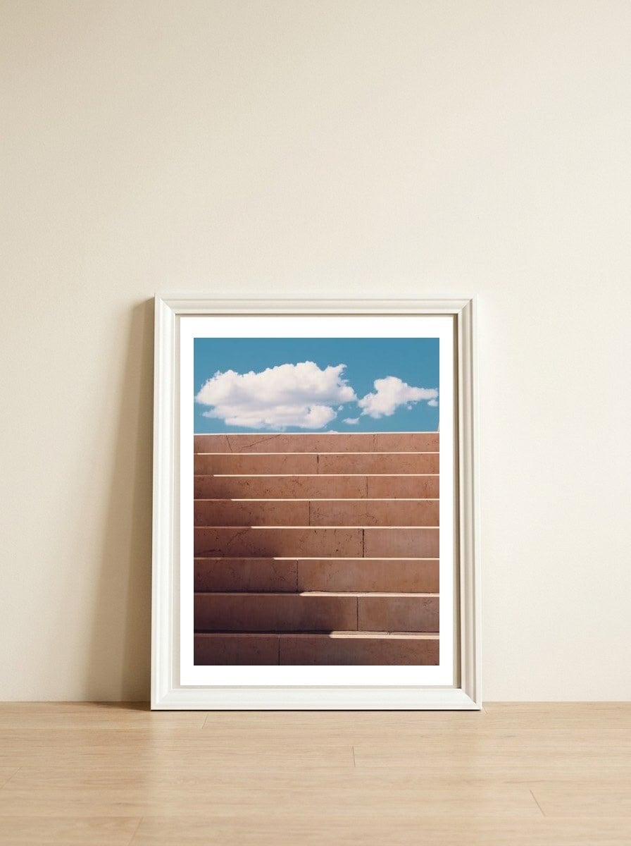 Light — framed, leaning against the wall