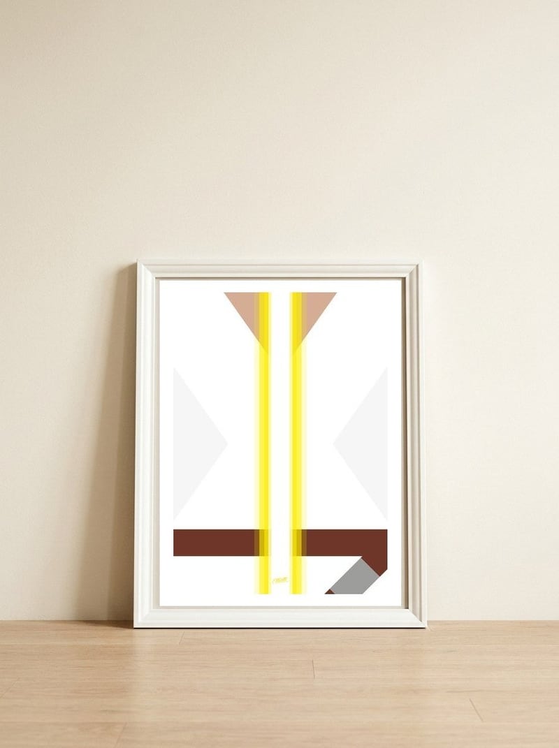Rey Rey — framed, leaning against the wall